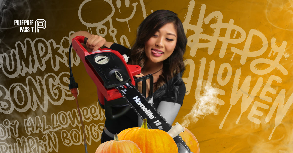 DIY Halloween Pumpkin Bongs