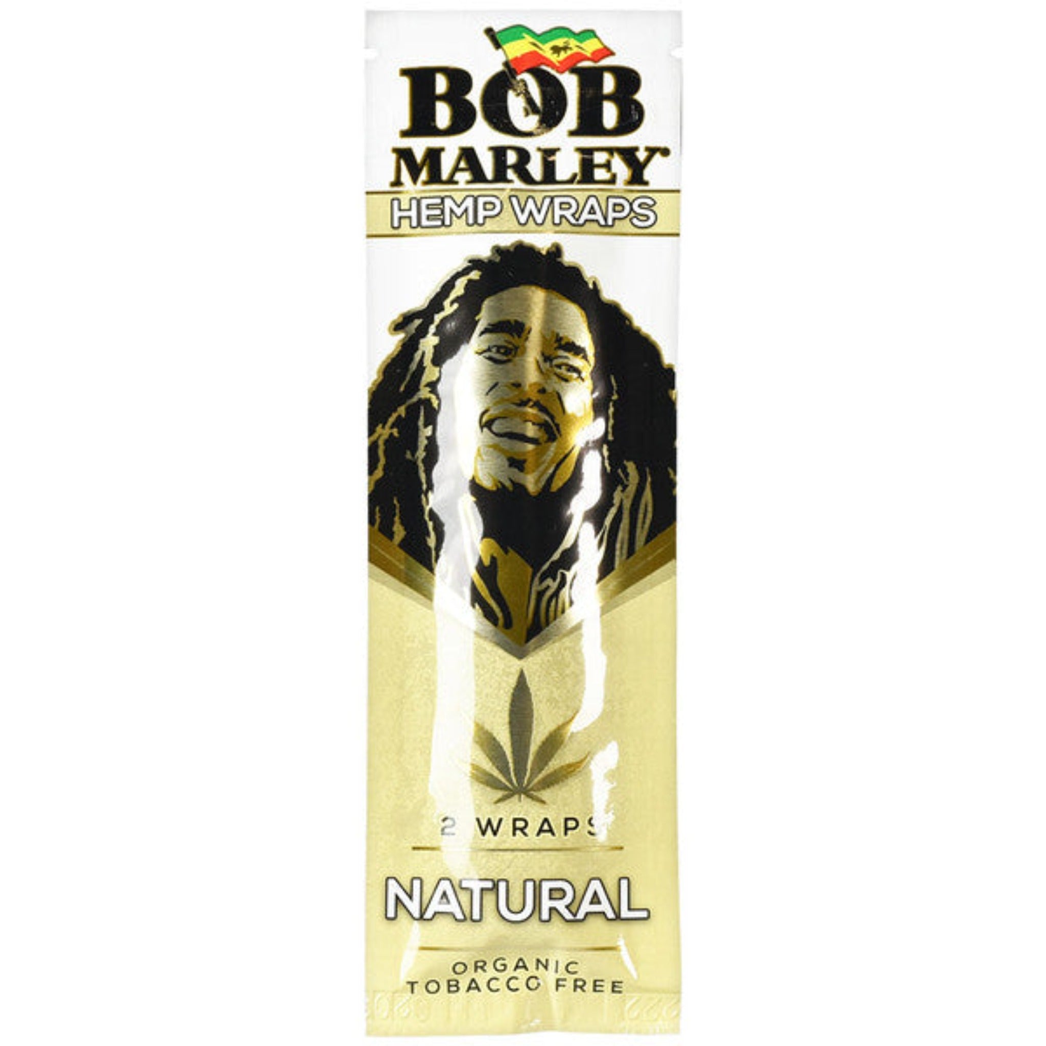 Bob Marley Hemp Wraps -Two Packs Rolling Papers Ultimate Brands Natural 