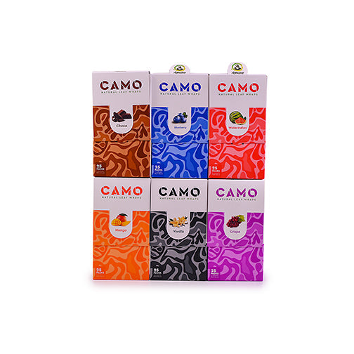 CAMO self-rolling wraps (11 Flavors) Blunt Wrap Camo 