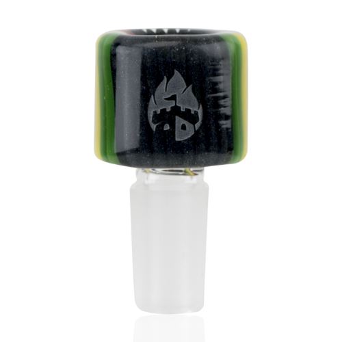 Empire Glassworks - Steel Rasta Bowl 14mm Male Glass Bowl Empire Glass