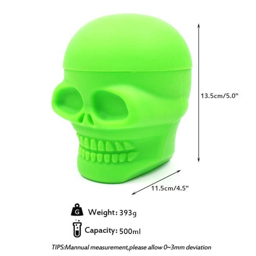 Extra Large Jumbo Silicone Skull Container Stash 500ml BDD Wholesale 