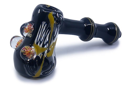 2.5 Inch Ribbed Sherlock Metal Hand Pipe Weed Bowls