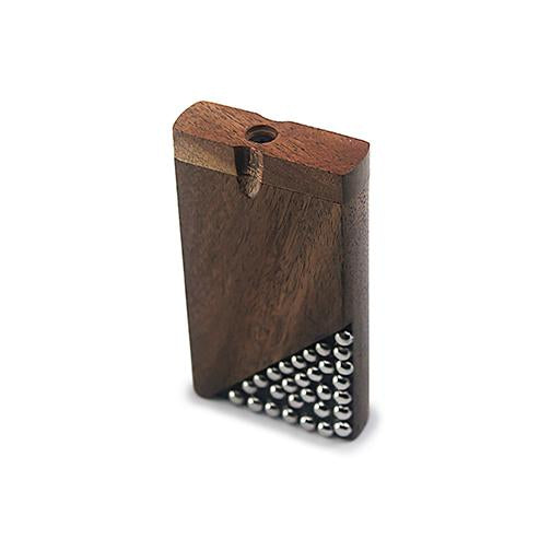 Handmade Wooden Studded Dugout w/ One Hitter Dugout India Art Collection 