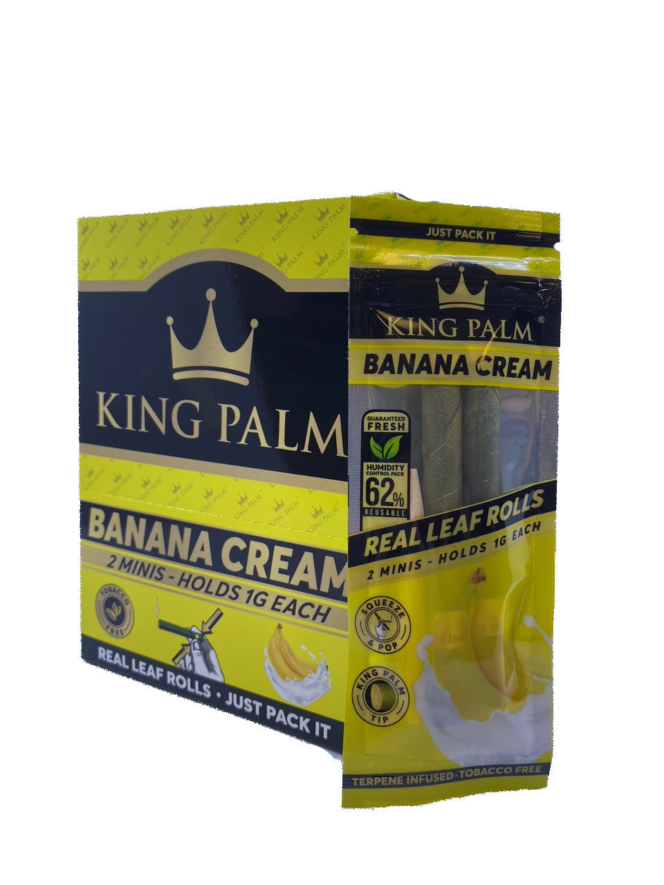 King Palm Flavored Mini Wraps - Banana Cream (20 pack) Wraps King Palm 