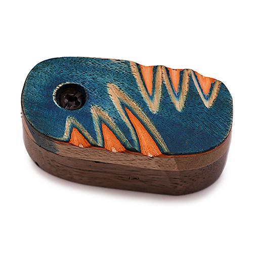 Mini Wooden Pipe - Blue Swan (2") Pipe BDD Wholesale