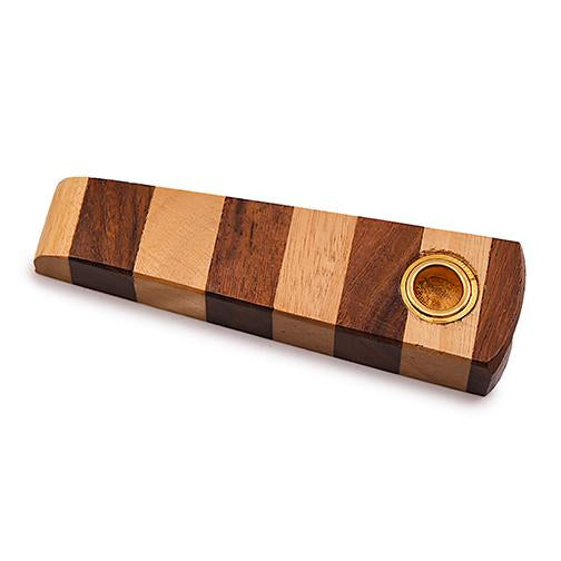 Mini Wooden Pipe - Brown Zebra (3.75") Pipe BDD Wholesale