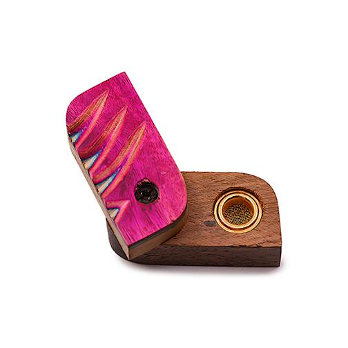 Mini Wooden Pipe - Pink Flamingo (2") Pipe BDD Wholesale