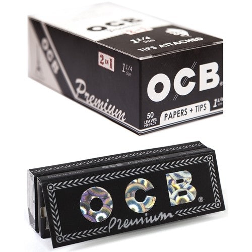 OCB Premium 1 1/4 Papers & Tips Rolling Paper OCB