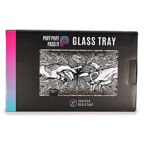 Puff Puff Pass It Glass Tray (5 colors) Rolling Tray Puff Puff Pass It Gray 