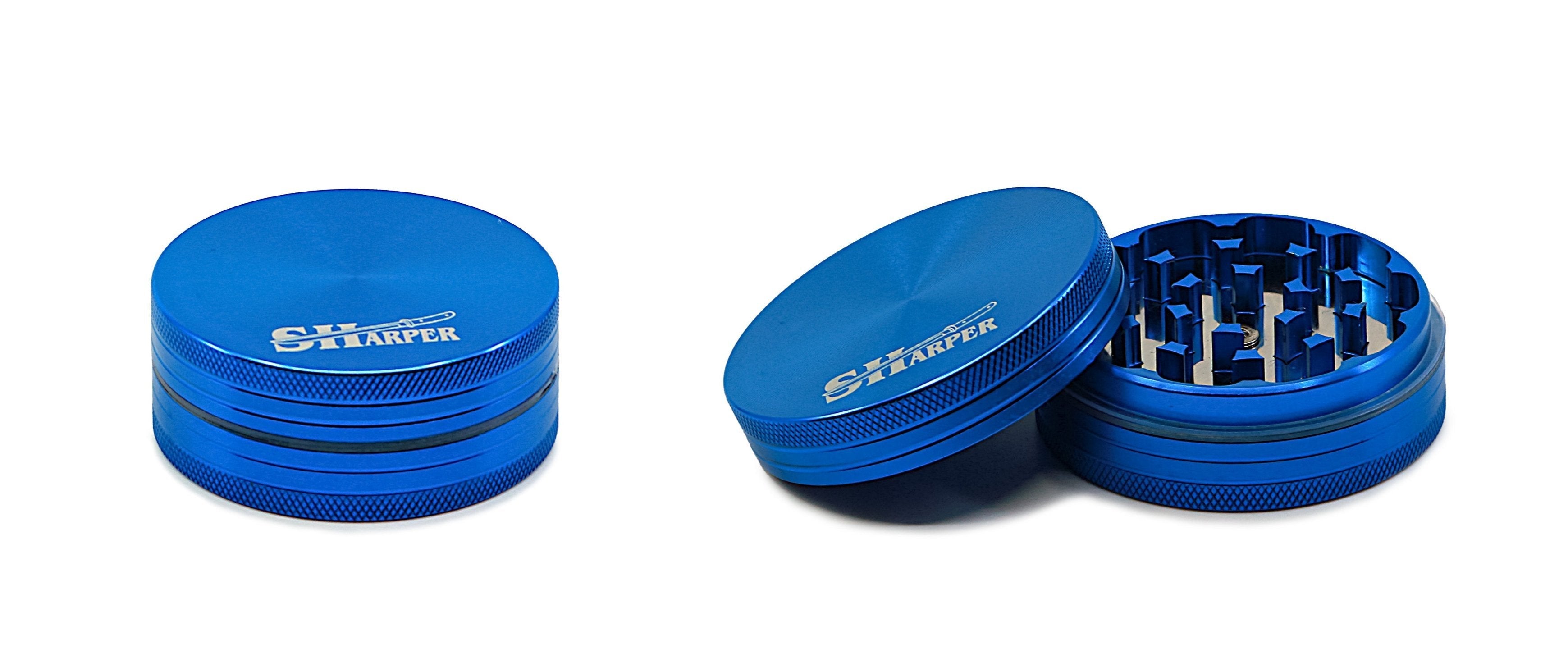 Sharper Push-Top Grinder (2.5")(63mm) 2 piece Sharper