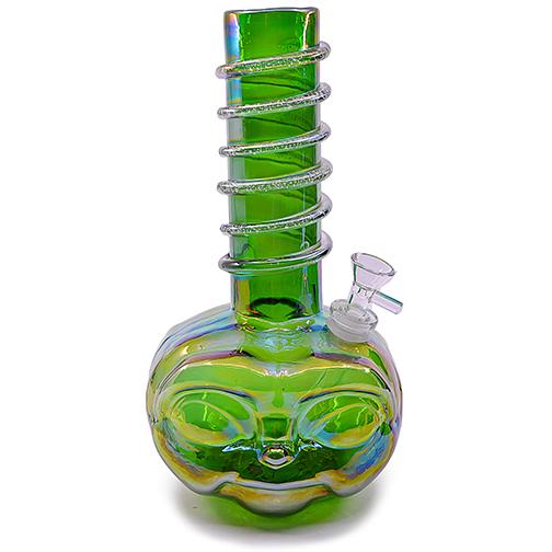 Alien Glass Pipes Glass Smoking Pipe Water Pipes 18cm Height Green