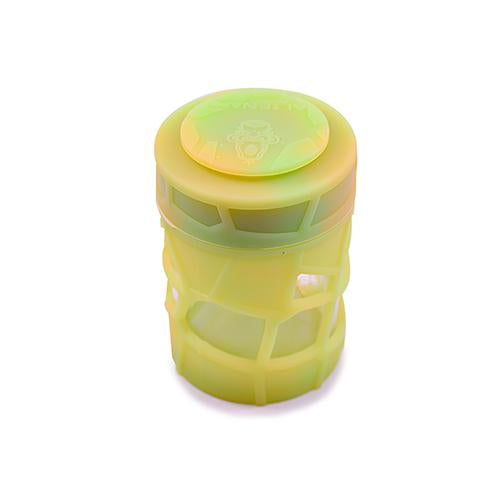 Space King Stackable Glass Silicone Jar Jars Alien Ape Small Green/Yellow 