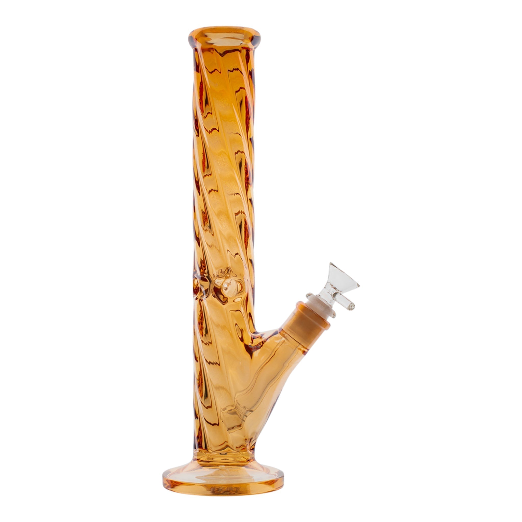 Twisted Glass Straight Tube Bong - 12.5in Bong Amy 