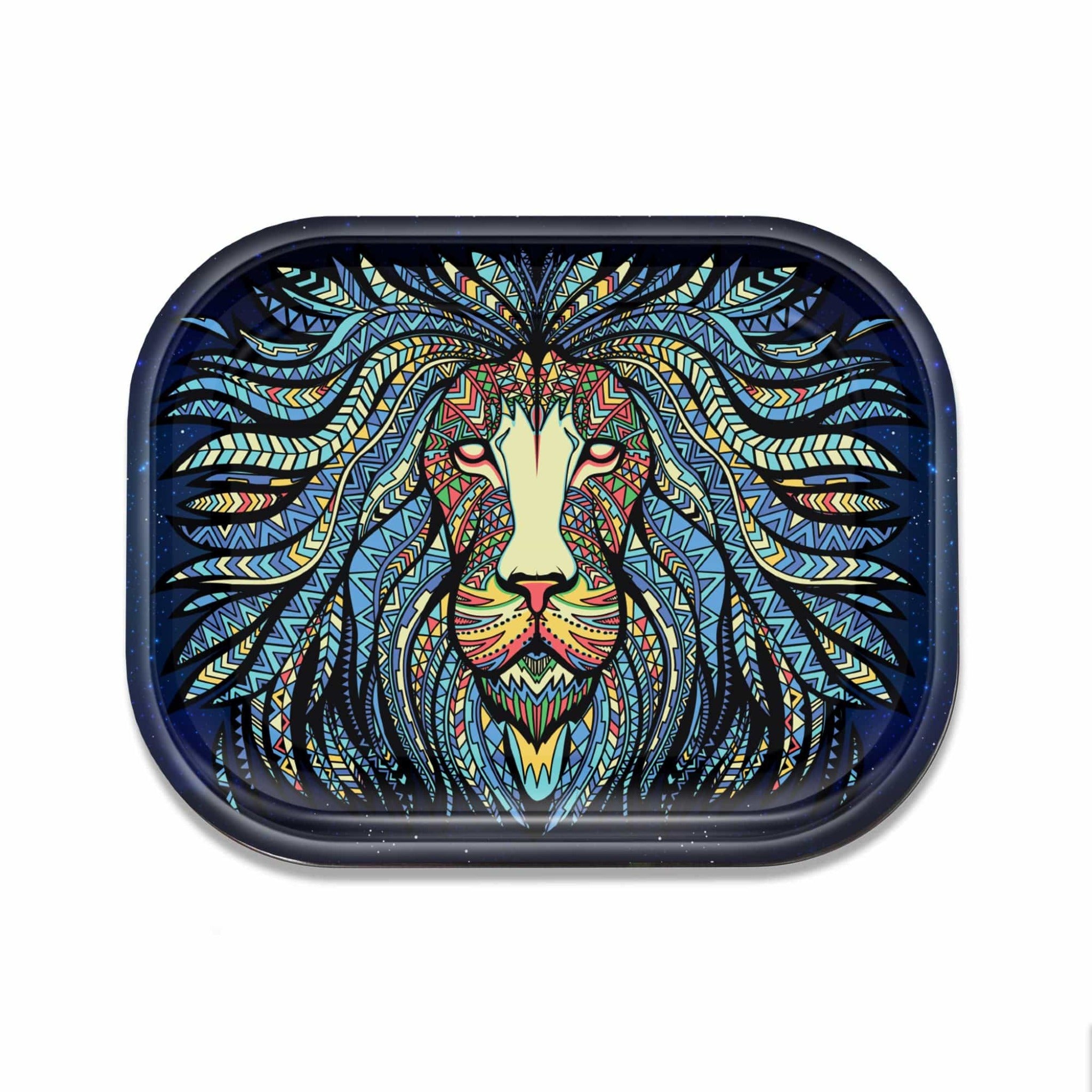 V Syndicate Tribal Lion Metal Rolling Tray Rolling Tray VS Small 