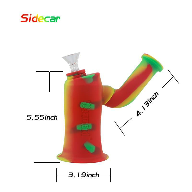 Waxmaid Silicone Water Pipe - Side Car (5.5") Silicone Waxmaid 