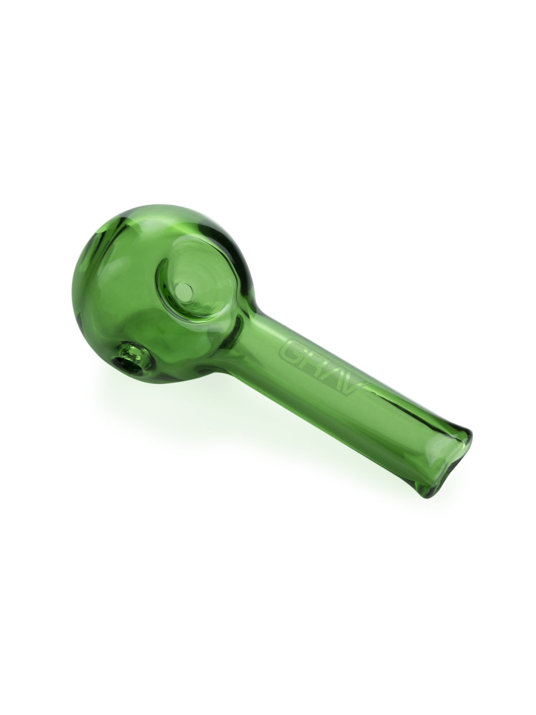 3.25" GRAV Pinch Spoon Glass Pipe GRAV Green 