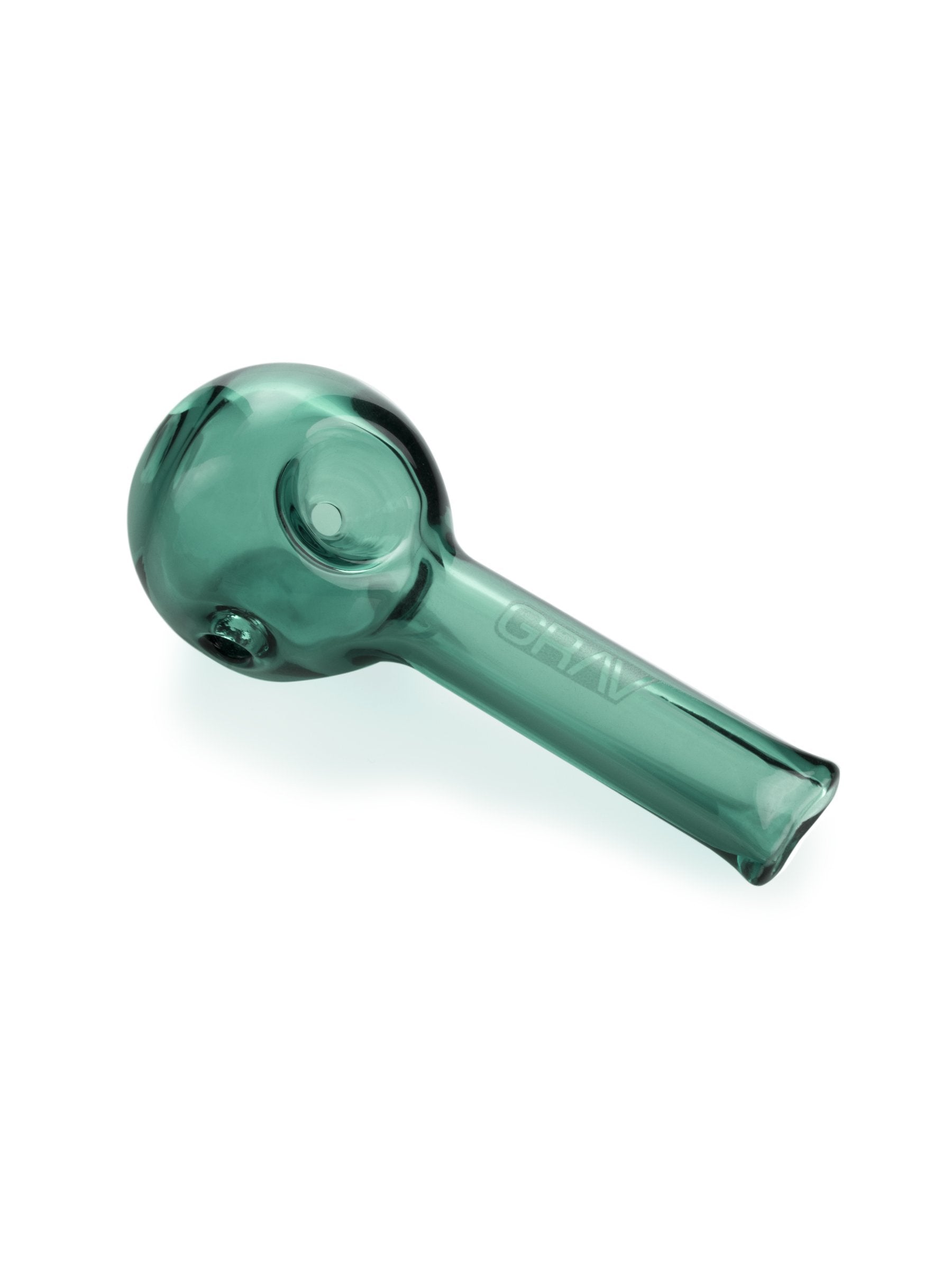 3.25" GRAV Pinch Spoon Glass Pipe GRAV Lake Green 