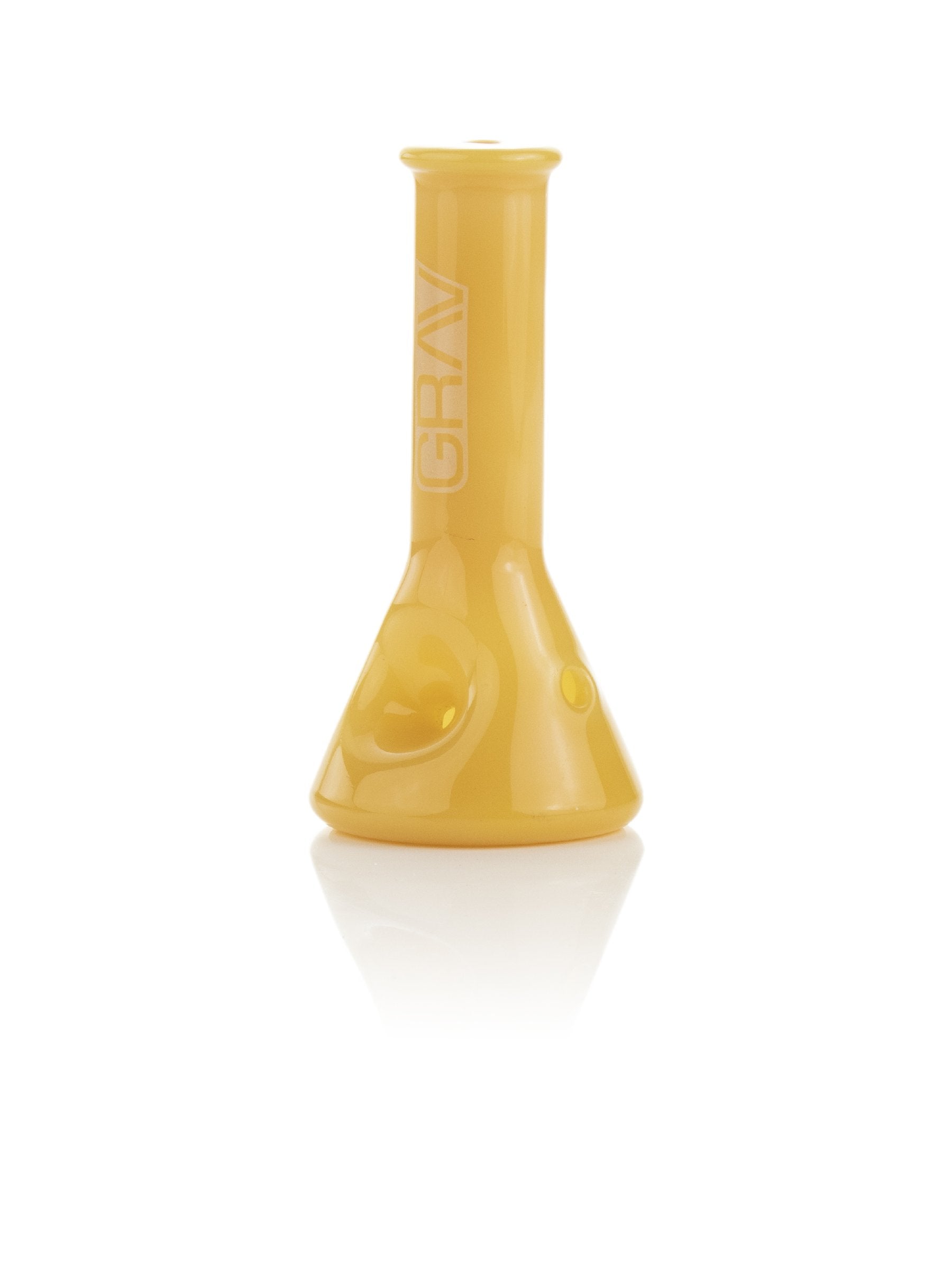 4" GRAV Beaker Spoon Glass Pipe GRAV Yellow 