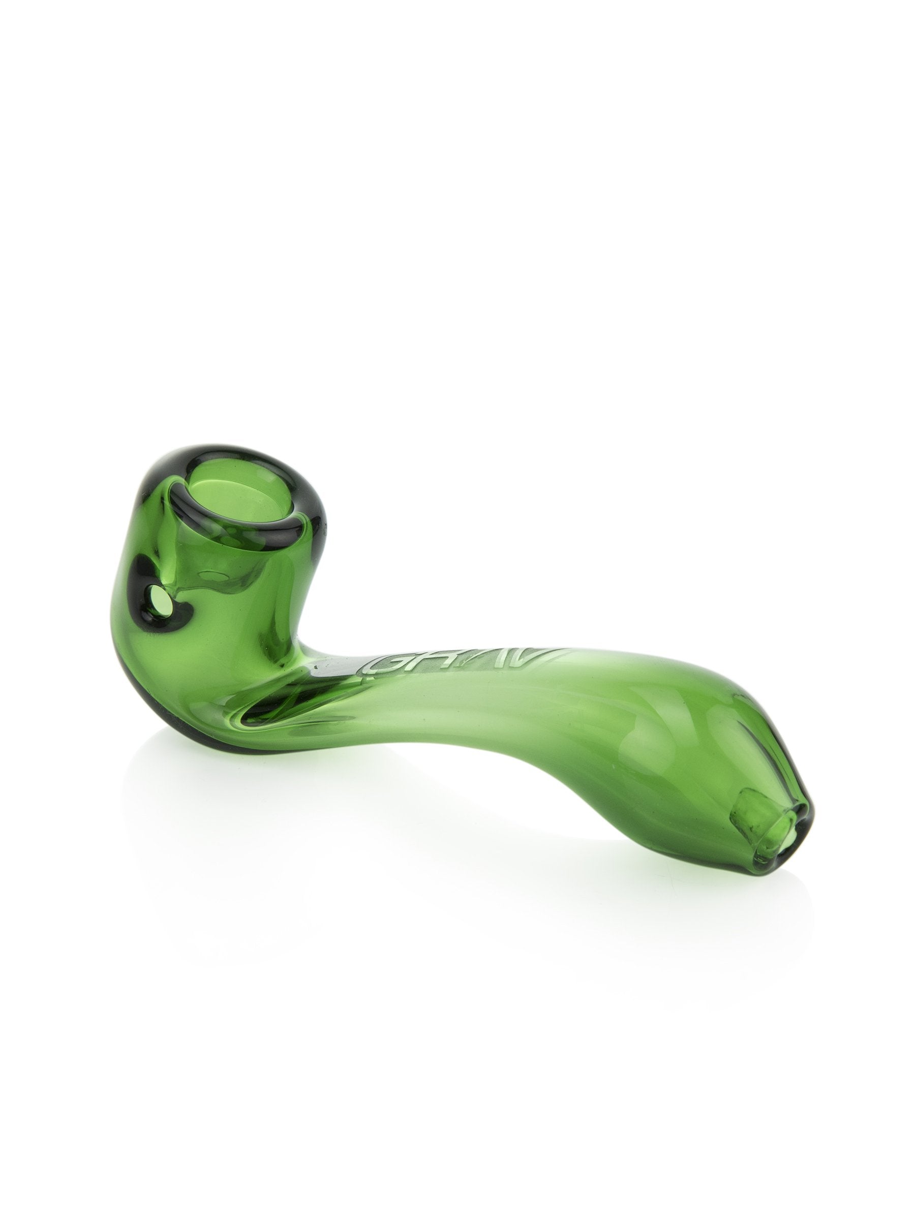 4" GRAV® Sherlock Glass Pipe GRAV Green 