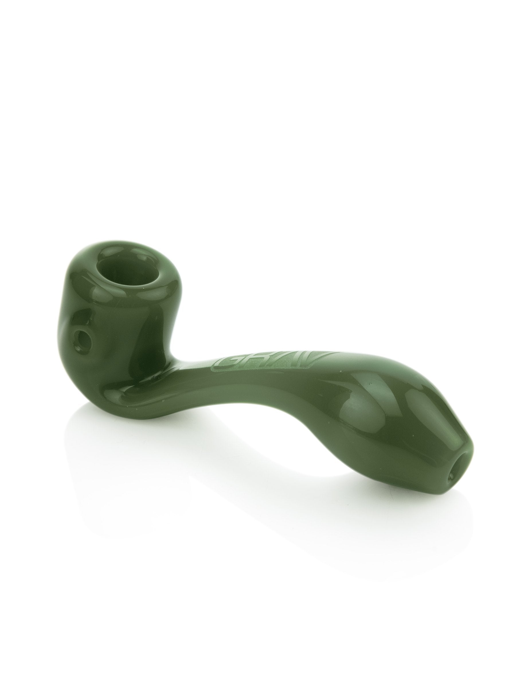 4" GRAV® Sherlock Glass Pipe GRAV Jade Green 