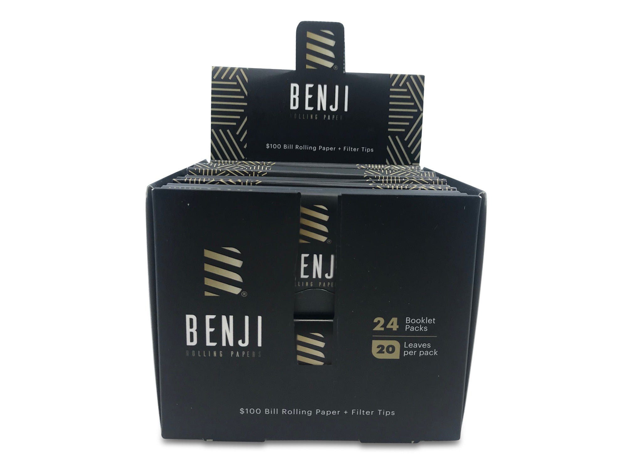 Benji $100 print Rolling Paper Booklets (box of 24) Rolling Paper Benji Papers 