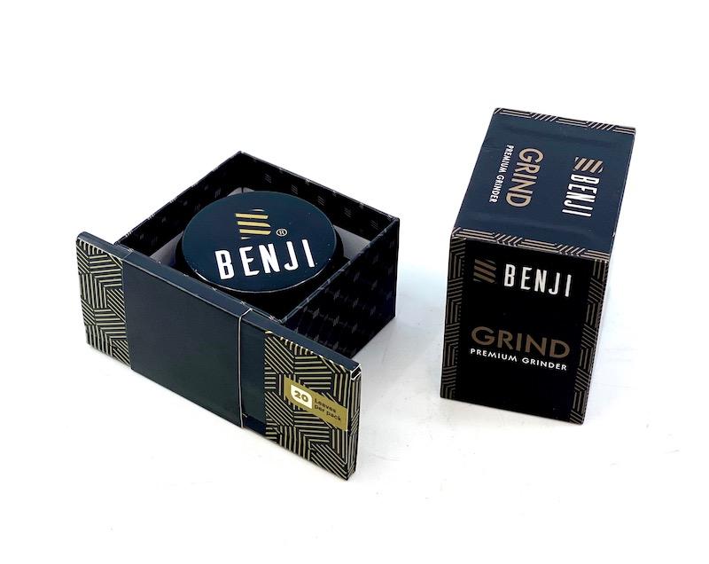 Benji GRIND - Aluminum Grinder + Booklet Grinders Benji Papers 
