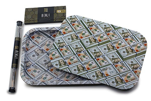 Benji Tray Kit - $100 Bills Rolling Tray Benji 