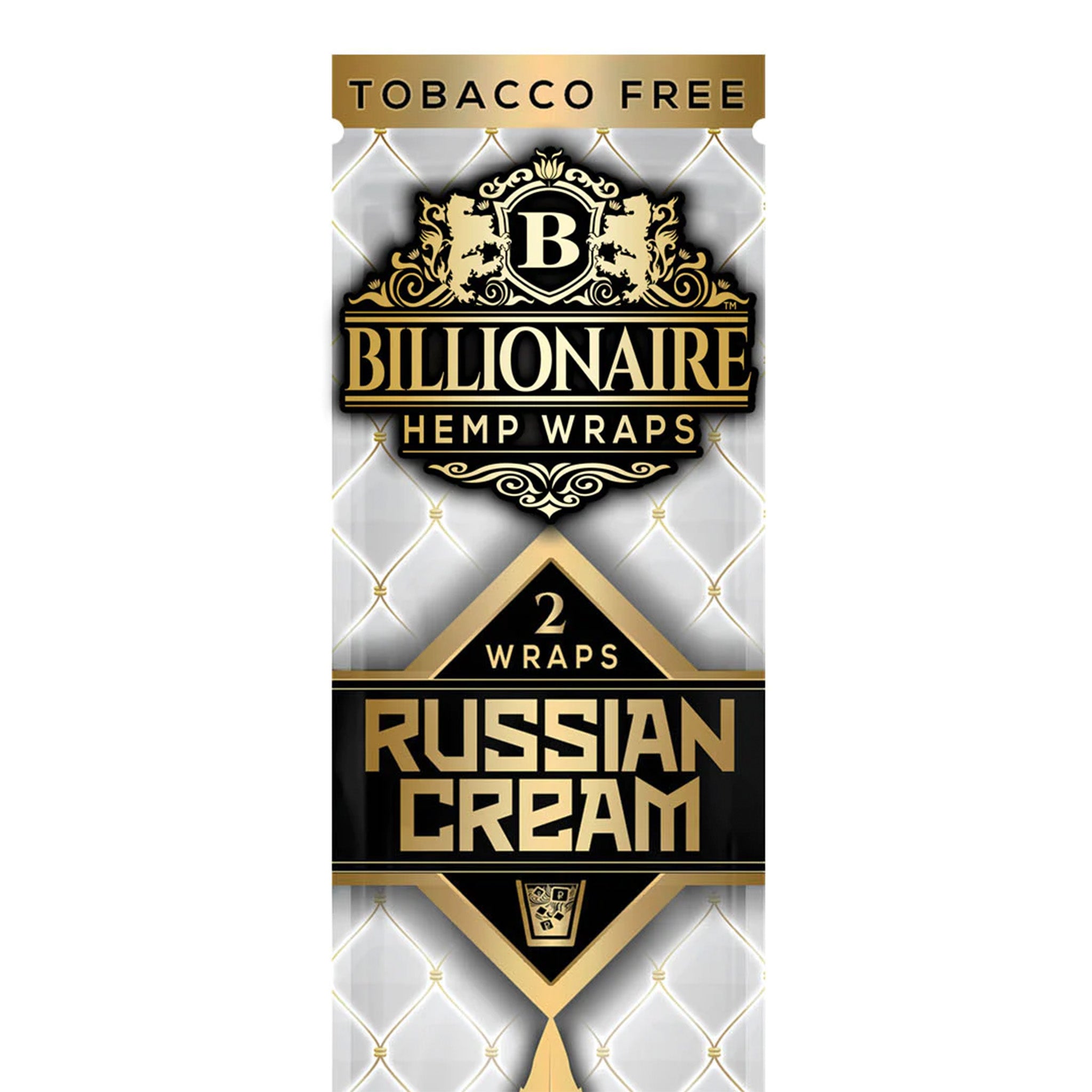 Billionaire Hemp Wraps - Two Packs Rolling Papers Ultimate Brands Russian Cream 