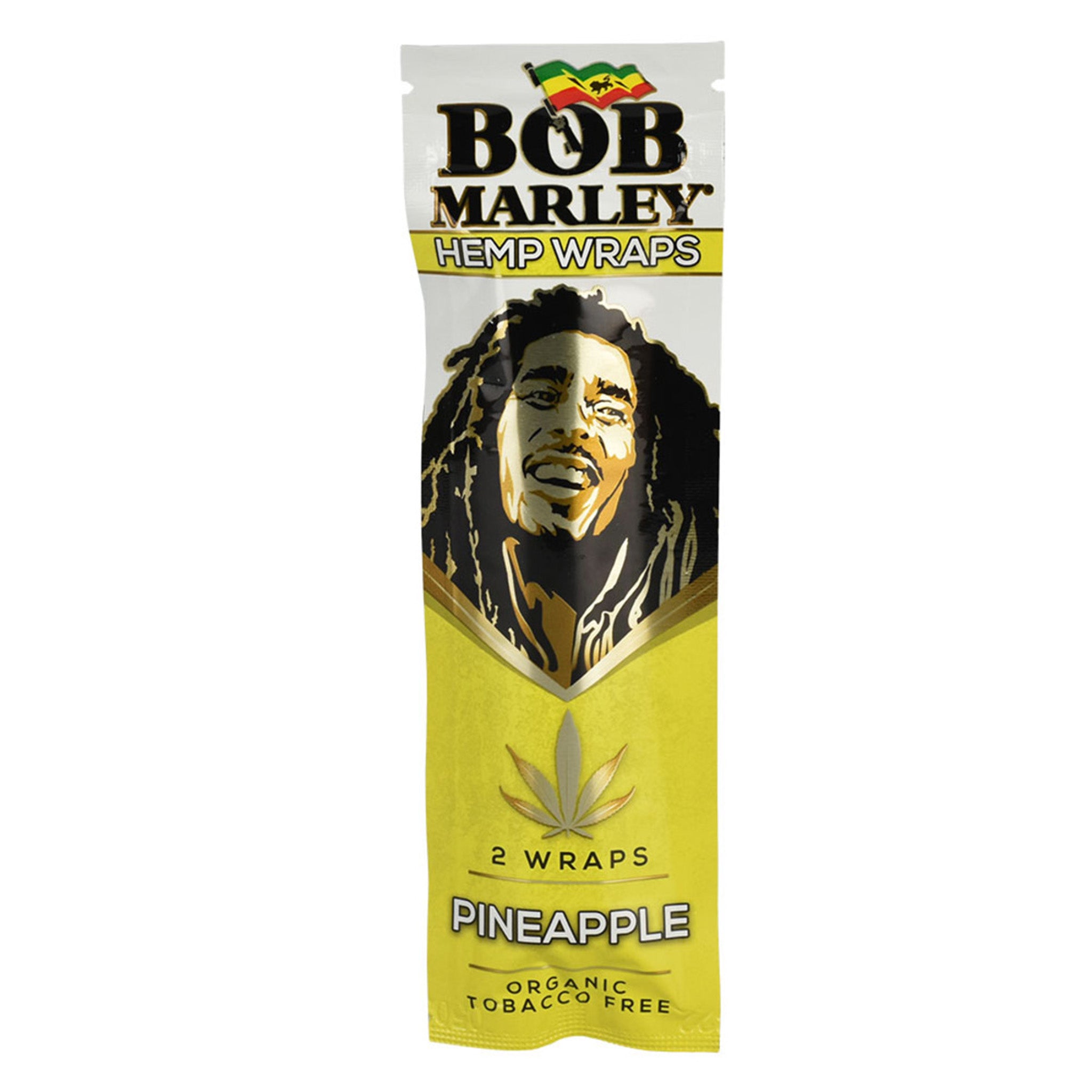 Bob Marley Hemp Wraps -Two Packs Rolling Papers Ultimate Brands Pineapple 