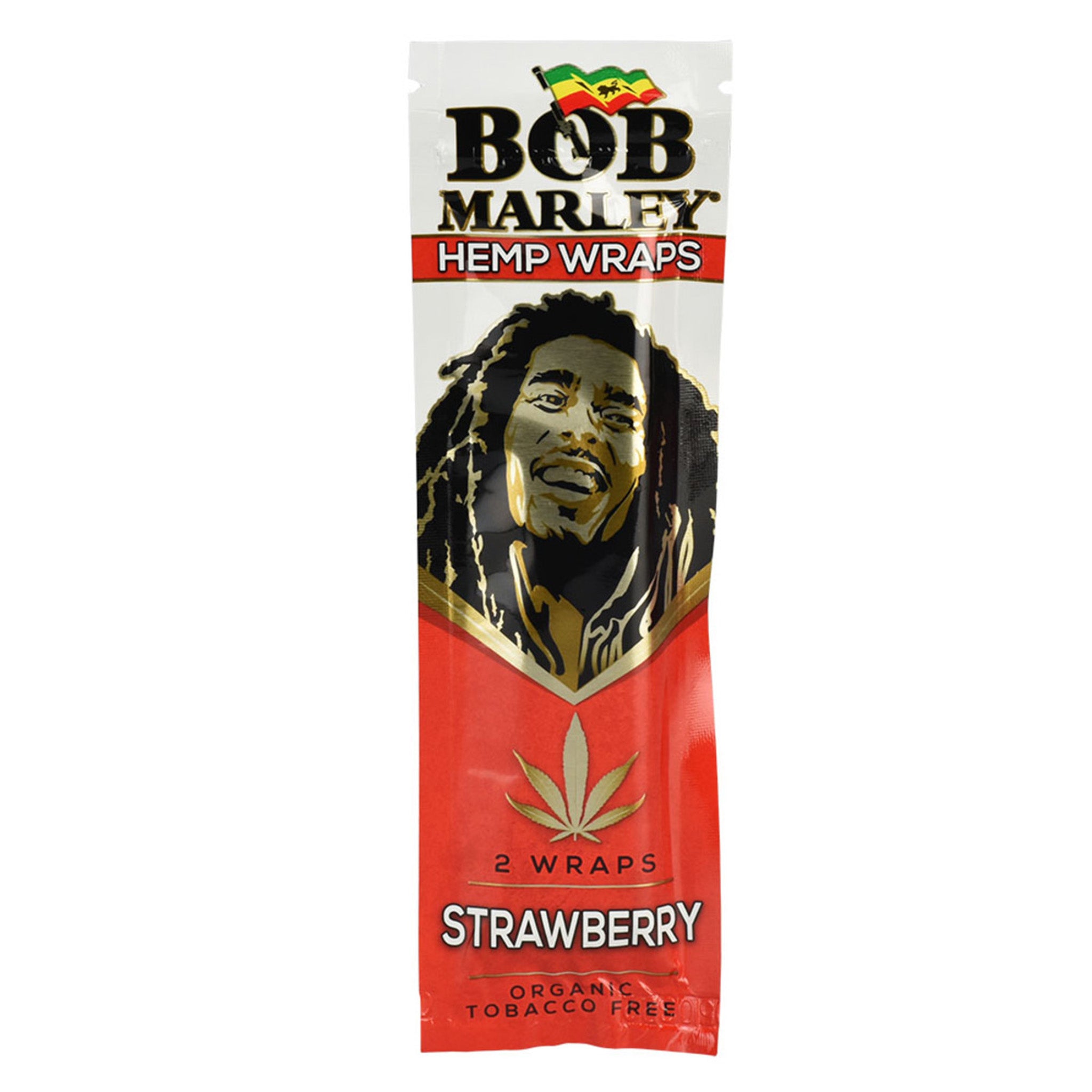 Bob Marley Hemp Wraps -Two Packs Rolling Papers Ultimate Brands Strawberry 