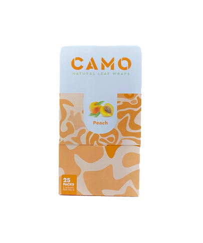 CAMO self-rolling wraps (11 Flavors) Blunt Wrap Camo Peach 