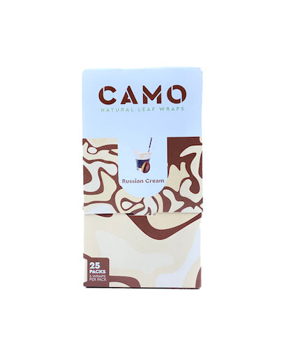 CAMO self-rolling wraps (11 Flavors) Blunt Wrap Camo Russian Cream 