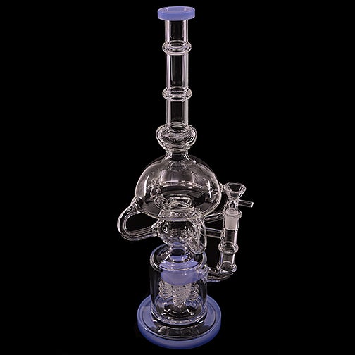 Channel Percolator Water Pipe (18") Water Pipes Puff Wholesale 