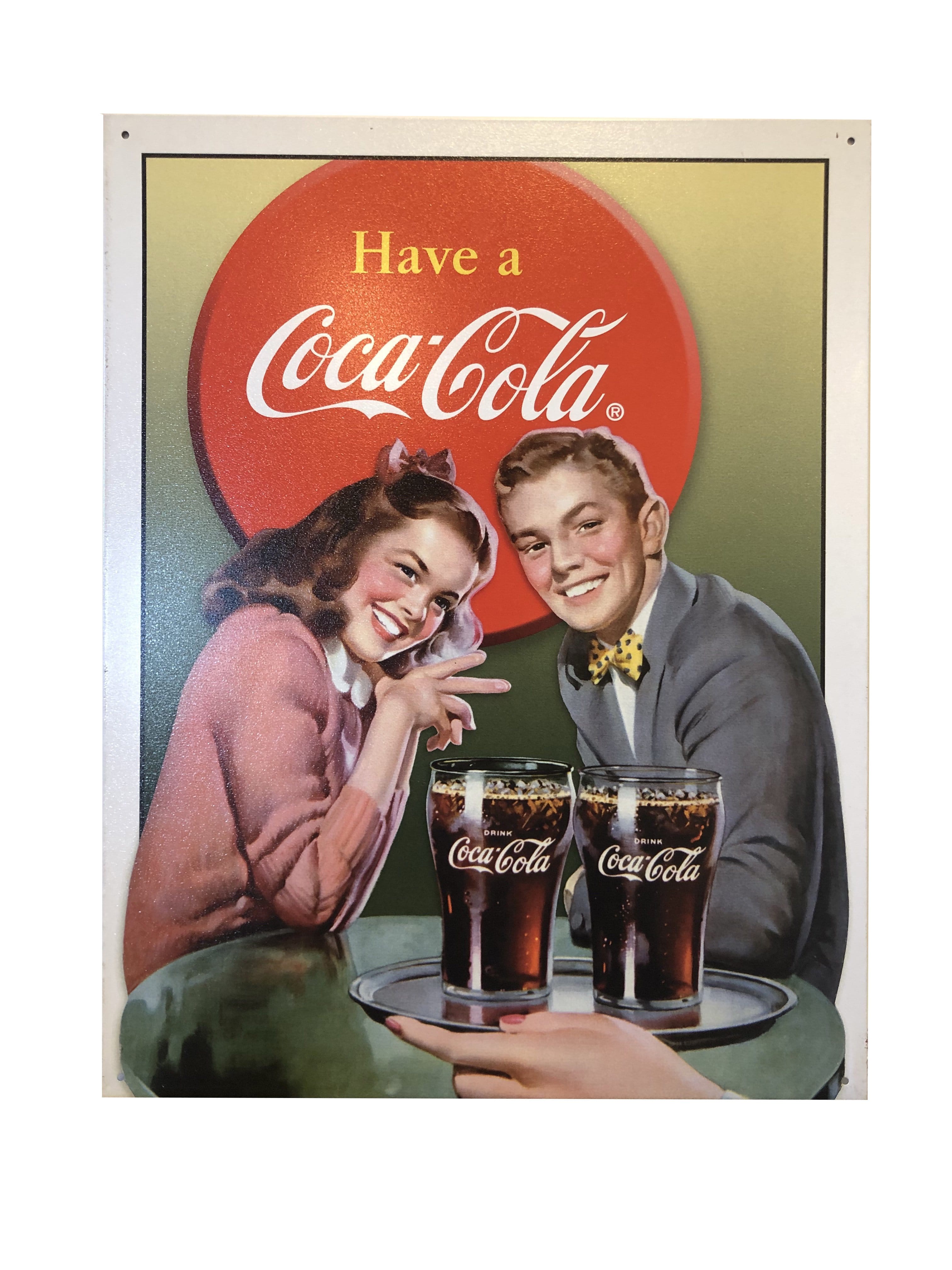 Coca-Cola Date Vintage Tin Poster PPPI 