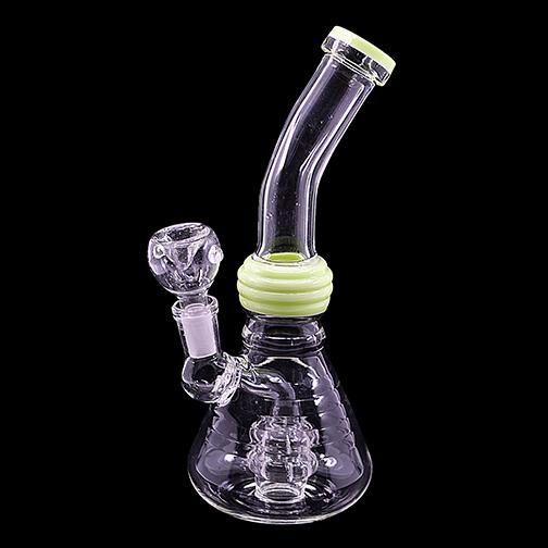 Colored Mid Tube Water Pipe (8") Water Pipes Puff Wholesale 
