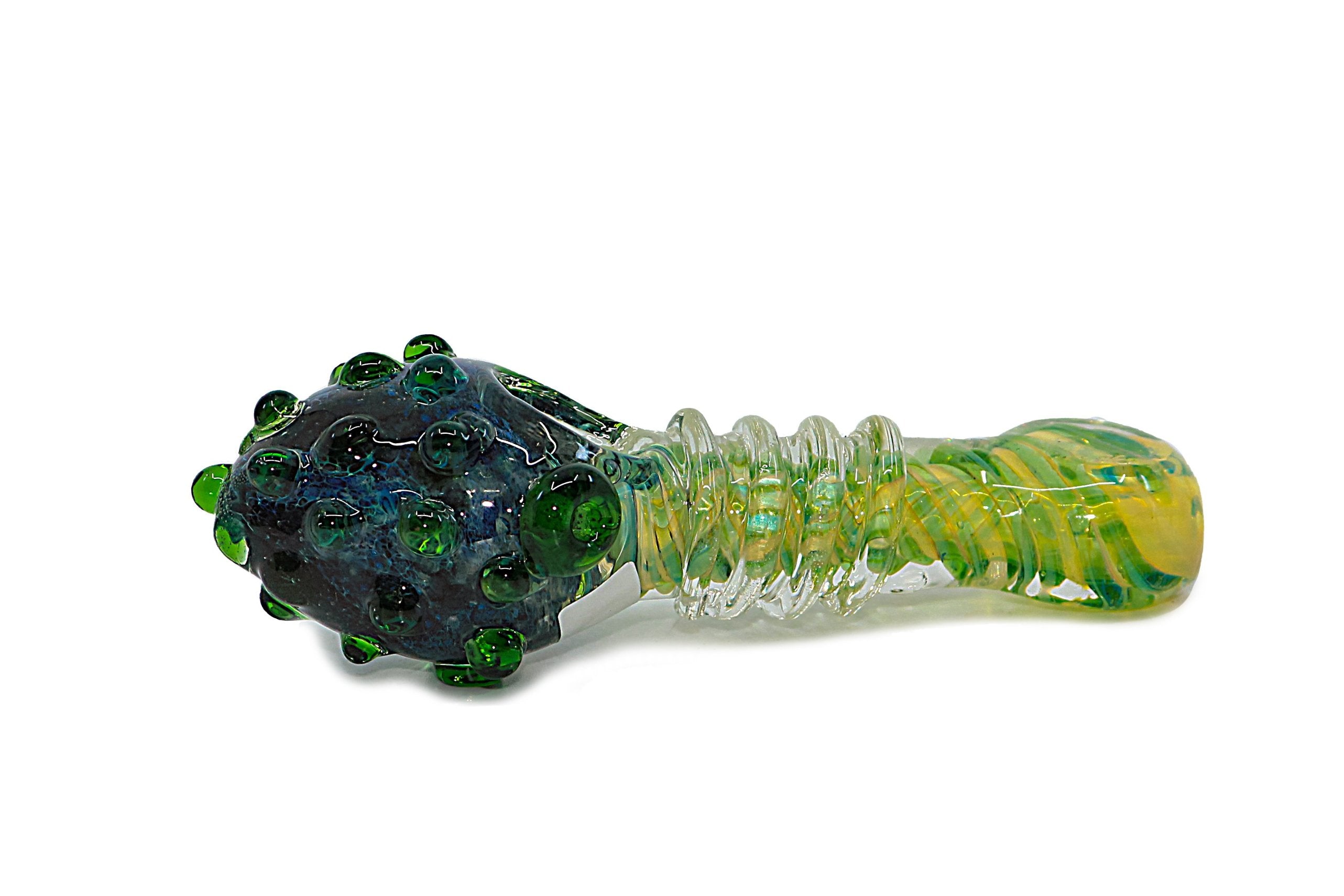 Colorful Ribbed Glass Pipe 5" Glass Pipe PPPI 