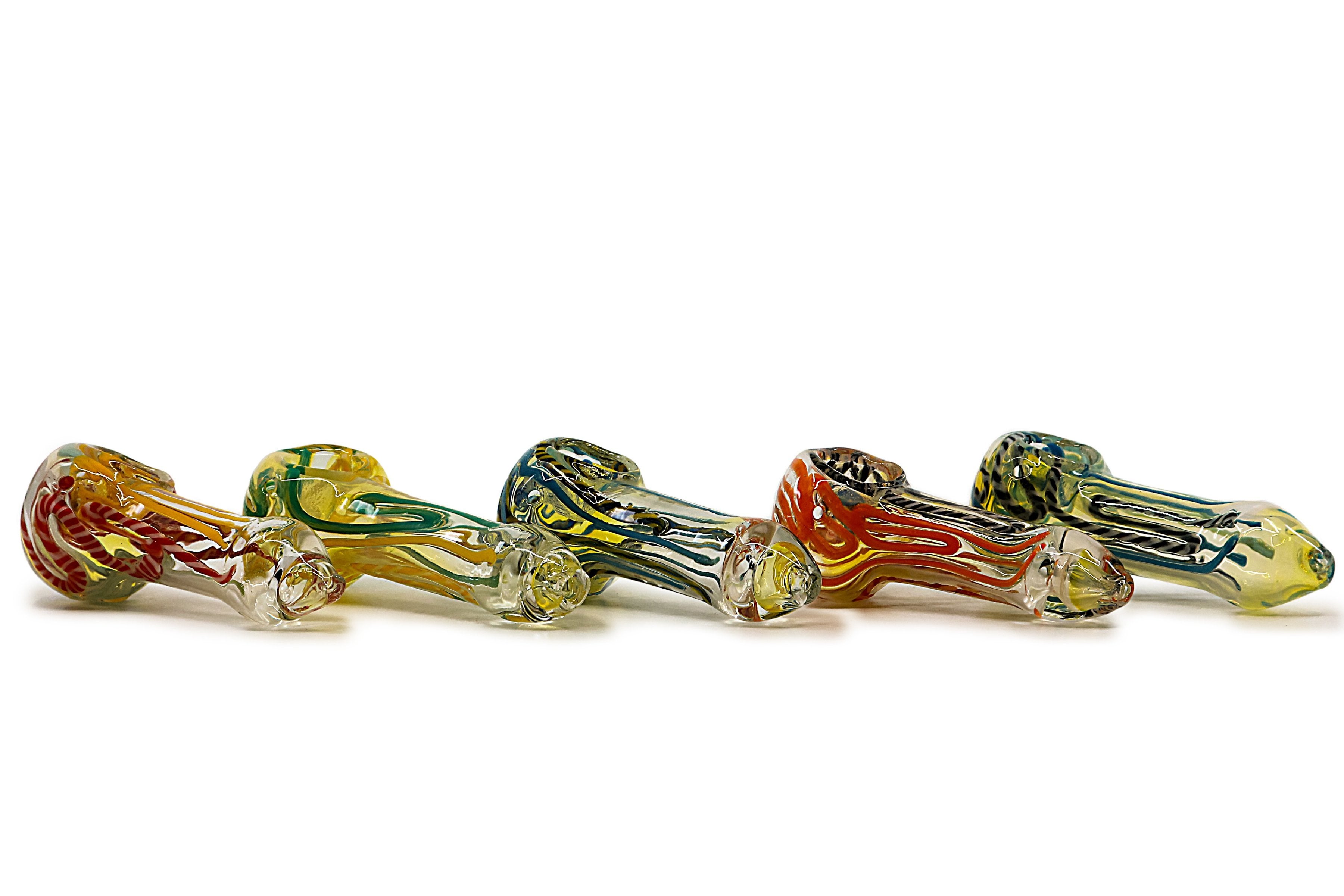 Colorful Stringy Glass Pipe 4" Glass Pipe PPPI 