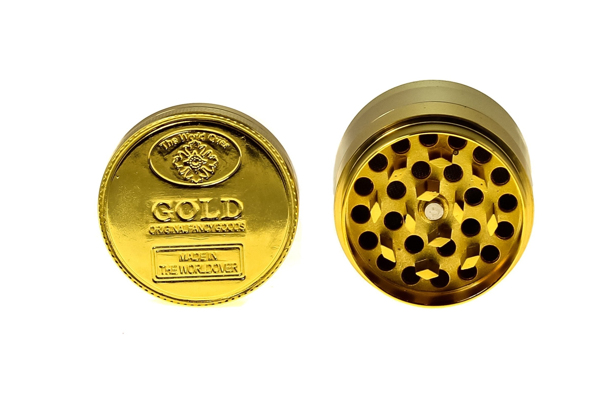 Gold Coin Grinder - (2.2") (55mm) Novelty PPPI 