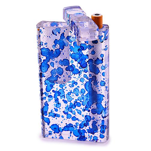 Handmade Acrylic Dugout w/ One Hitter - Splatters Dugout India Art Collection 