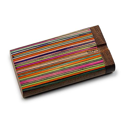 Handmade Wooden Rainbow Dugout w/ One Hitter Dugout India Art Collection 