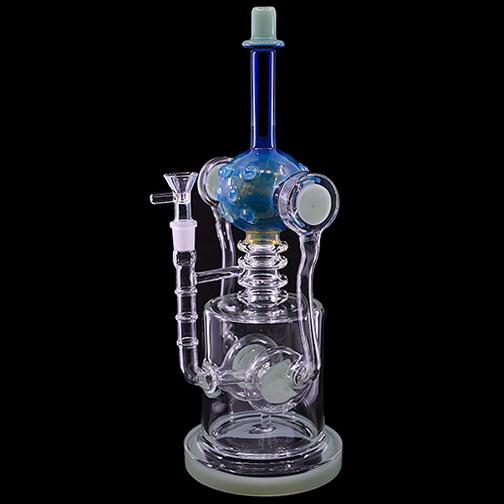 Jade Color Two Tone Water Pipe (14") Water Pipes Puff Wholesale 