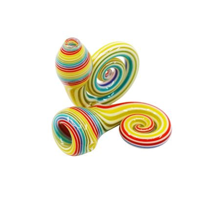 JEM Glass Curly Spoons PPPI Multi-Color 