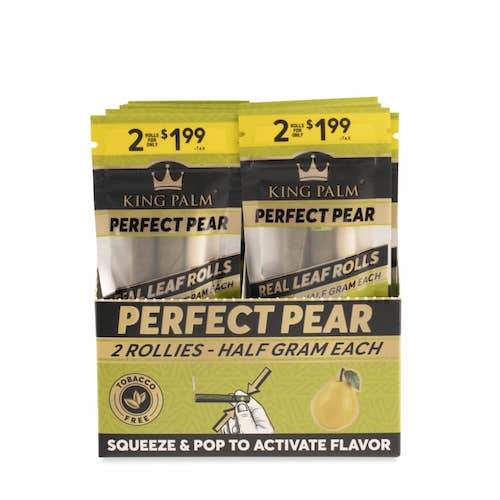 King Palm Perfect Pear Wraps - 2 Rollie Rolls (20ct) Wraps King Palm 