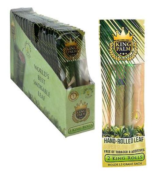 King Palm Super Slow Burning Wraps - 2 King Rolls (24 Count) Wraps BDD Wholesale 
