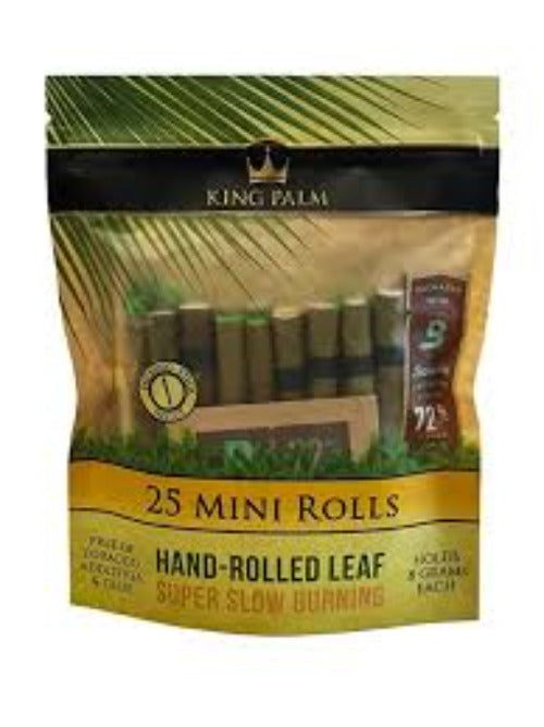 King Palm Super Slow Burning Wraps - 25 Mini Rolls (8 Count) Wraps BDD Wholesale 