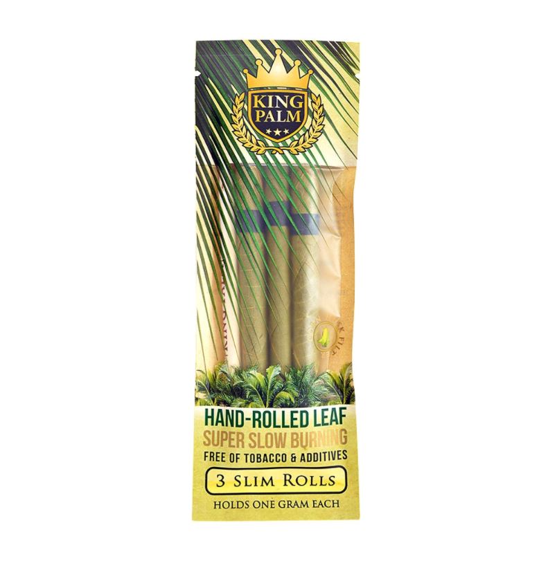 King Palm Super Slow Burning Wraps - Slim Blunt Wrap King Palm Single pouch 