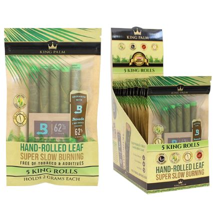 King Palms Super Slow Burning Wraps - King Size (Pack of 5) Blunt Wrap King Palm 