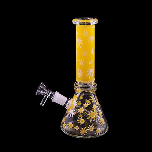 Mini Water Pipe - Leaves (8") Water Pipes Puff Wholesale 