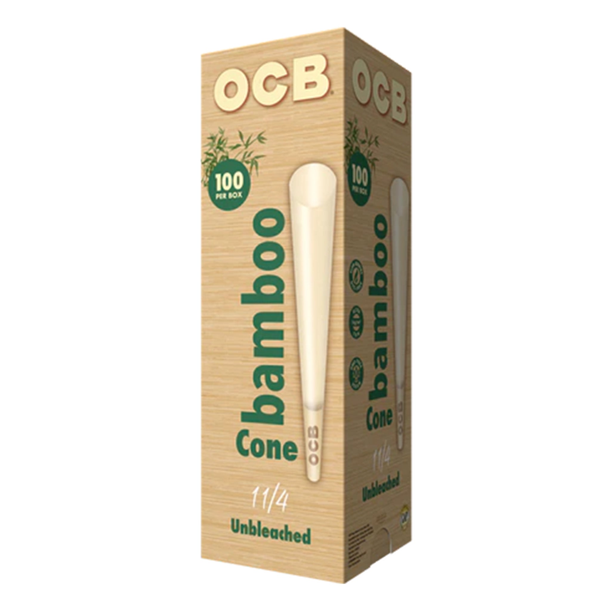 OCB Bamboo 1 1/4 Cones Large Box Cone OCB 100 