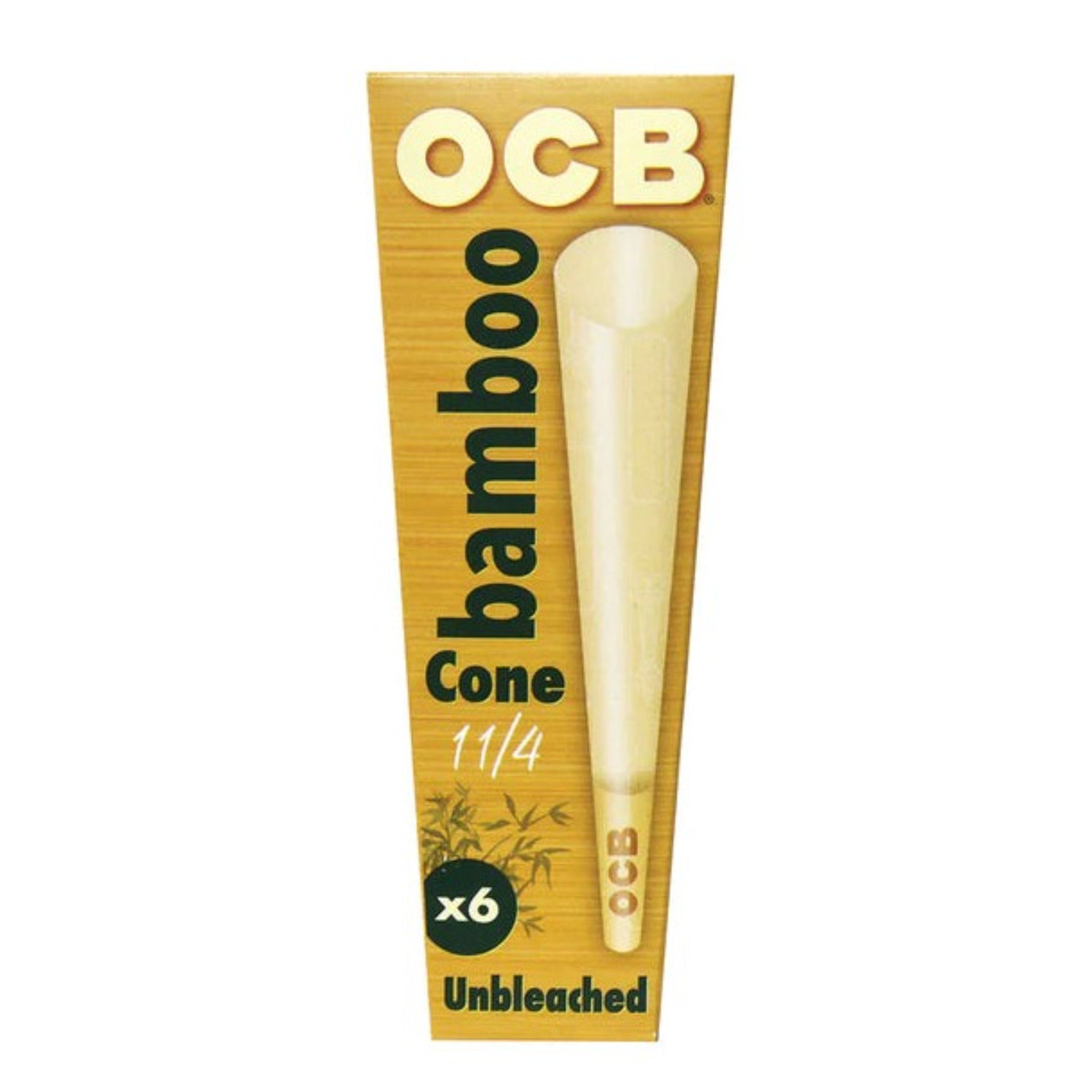 OCB Bamboo Cones Cone OCB 1 1/4 (6 Pack) 
